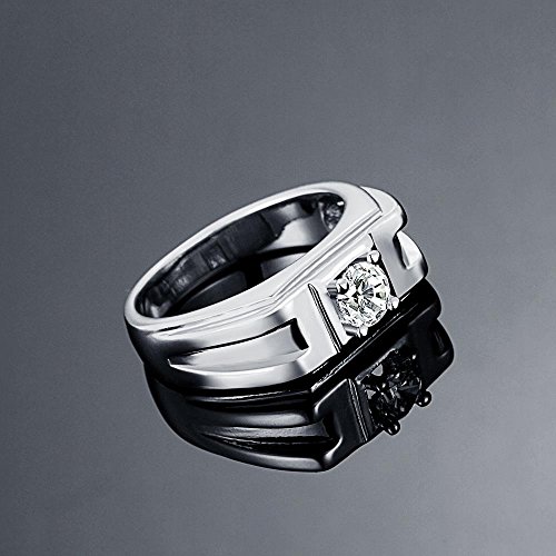 Crystal Proposal Engagement Band Ring